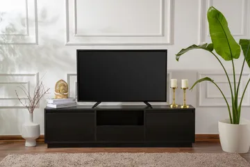 Gulliver Tv-bänk 160x30 cm - Svart - Products - Möbler - TV- & Mediamöbler - TV bänk & mediabänk
