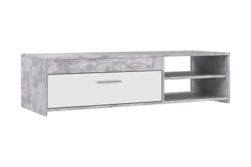 Iztaza Tv-bänk 120 cm - Betonggrå/Vit - Products - Möbler - TV- & Mediamöbler - TV bänk & mediabänk