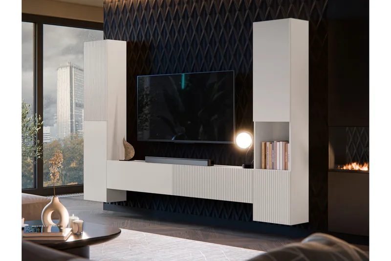 Kangana Tv-möbelset - Svart/Brun - Products - Möbler - TV- & Mediamöbler - TV-möbelset