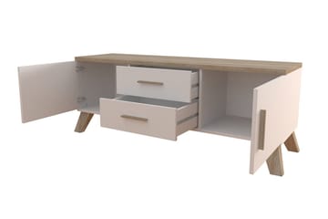 Kardos Tv-möbelset 140 cm - Natur/Svart - Products - Möbler - TV- & Mediamöbler - TV-möbelset