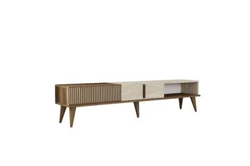 Lissione Tv-bänk 180 cm - Valnöt/Beige - Products - Möbler - TV- & Mediamöbler - TV bänk & mediabänk