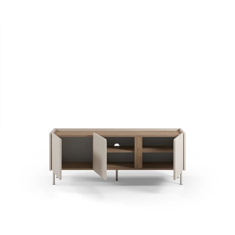 Lomar TV-bänk 140x53,9x35,5 cm - Santstone och naturlig ek - Products - Möbler - TV- & Mediamöbler - TV bänk & mediabänk