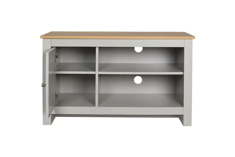 Lowboard Emerald 95x39x58 cm, Natur/Grå - 95x39x58 cm, Natur/Grå - Products - Möbler - TV- & Mediamöbler - TV bänk & mediabänk