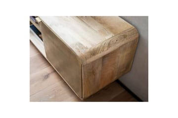 Lowboard Wohnling Massivt trä med 2 metall dörrar förvaringsbrickor industriell - Products - Möbler - TV- & Mediamöbler - TV-skåp