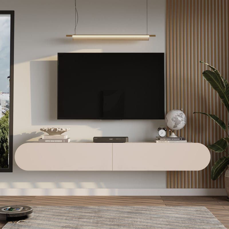 Lumina TV-bänk 180x29,5x31,6 cm - Sand - Products - Möbler - TV- & Mediamöbler - TV bänk & mediabänk