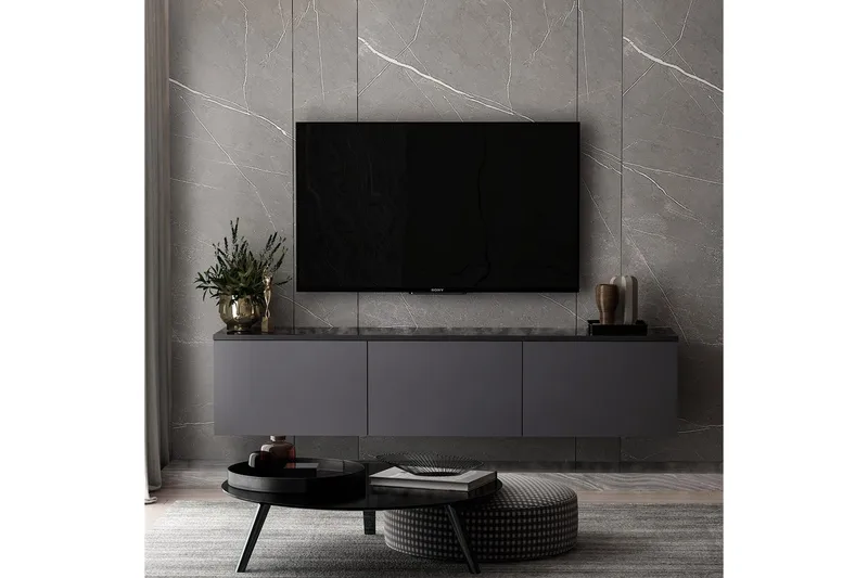 Neon Tv-bänk 160 cm - Antracit - Products - Möbler - TV- & Mediamöbler - TV bänk & mediabänk