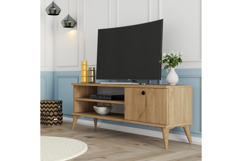 Reyne Tv-bänk 120 cm - Natur - Products - Möbler - TV- & Mediamöbler - TV bänk & mediabänk