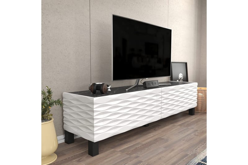 Rinorea Tv-bänk 149,2x38 cm - Vit - Products - Möbler - TV- & Mediamöbler - TV bänk & mediabänk