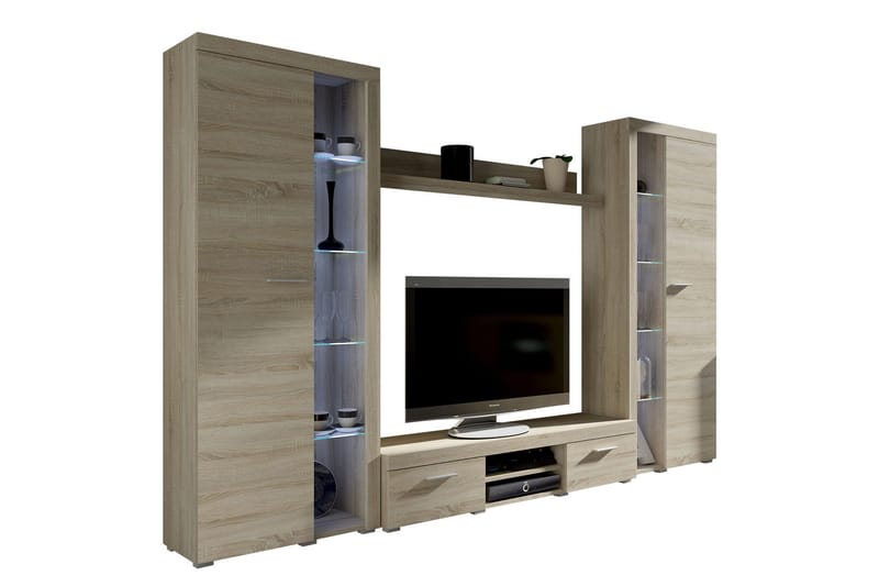 Rumba TV-möbelset 300x34x190 cm - Trä/natur - Products - Möbler - TV- & Mediamöbler - TV-möbelset