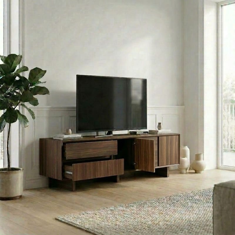 Tavon TV-bänk 180x55x45 cm - Milano-valnöt - Products - Möbler - TV- & Mediamöbler - TV bänk & mediabänk