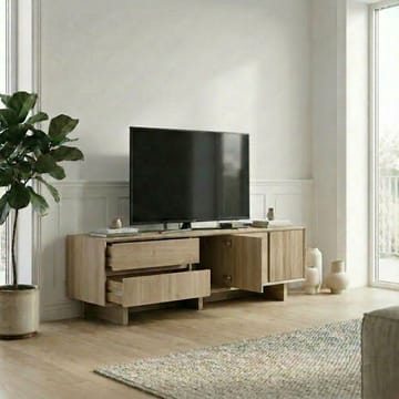 Tavon TV-bänk 180x55x45 cm - Naturlig ek - Products - Möbler - TV- & Mediamöbler - TV bänk & mediabänk