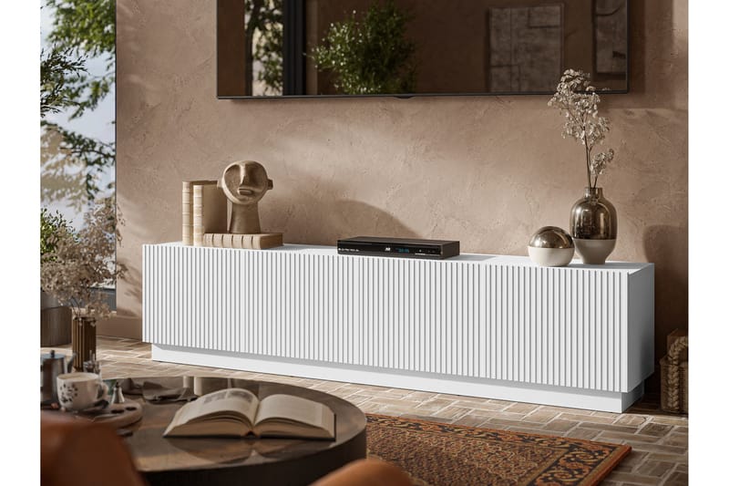 Torvalen Tv-bänk 200 cm - Vit - Products - Möbler - TV- & Mediamöbler - TV bänk & mediabänk