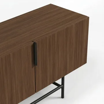Truvia TV-bänk 200x55x35 cm - Valnöt och svart - Products - Möbler - TV- & Mediamöbler - TV bänk & mediabänk