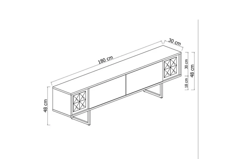 TV-bänk Rany Linje Valnöt / Rany - Valnöt / Rany - Products - Möbler - TV- & Mediamöbler - TV bänk & mediabänk
