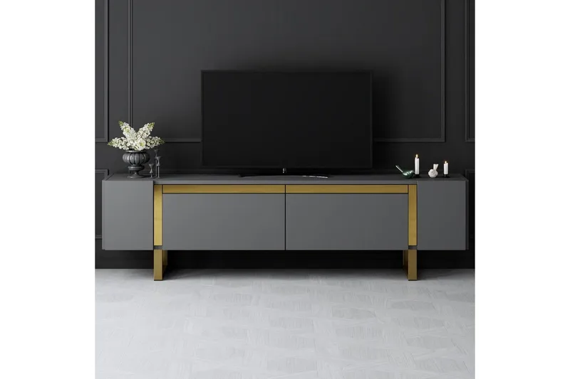 TV-bänk Sozi Antracit / Rany - Antracit / Rany - Products - Möbler - TV- & Mediamöbler - TV bänk & mediabänk