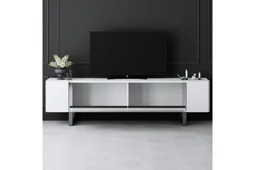 TV-bänk Sozi Vit / Argentu - Vit / Argentu - Products - Möbler - TV- & Mediamöbler - TV bänk & mediabänk