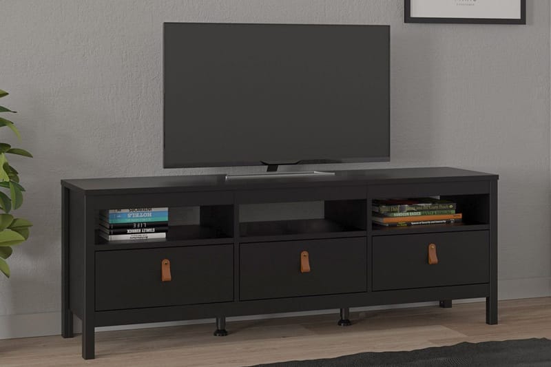 Vallvidera Tv-bänk 151 cm - Svart/Natur - Products - Möbler - TV- & Mediamöbler - TV bänk & mediabänk