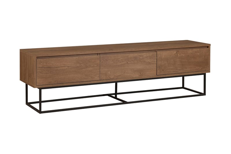 Zefiria Tv-bänk 180 cm, Mörkbrun/Svart