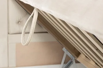 Alessia Komplett Sängpaket med Förvaring LED-belysning 160x200 cm - Biege - Products - Möbler - Säng - Säng med förvaring
