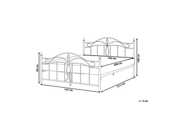 Antlia Ramsäng 140x200 cm Svart  Svart - Svart - Products - Möbler - Säng - Sängram & sängstomme
