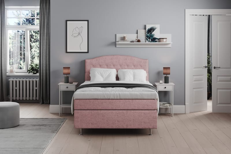 Belda Kontinentalsäng 140x200Medium - Rosa - Products - Möbler - Säng - Kontinentalsäng