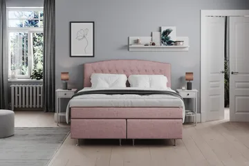 Belda Kontinentalsäng 160x200Fast - Rosa - Products - Möbler - Säng - Kontinentalsäng