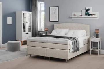 Belda Kontinentalsäng 160x200Medium - Beige - Products - Möbler - Säng - Kontinentalsäng