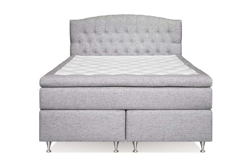 Belda Kontinentalsäng 160x200Medium, Ljusgrå