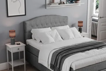 Belda Sängpaket 120x200 Fast - Grå - Products - Möbler - Säng - Enkelsäng