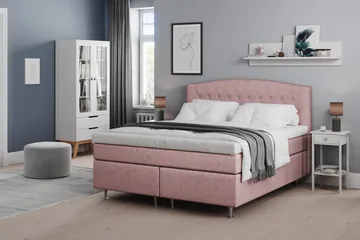 Belda Sängpaket 180x200 Medium - Rosa - Products - Möbler - Säng - Kontinentalsäng