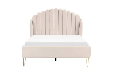 Benicio Sängram 140x200 cm - Beige/Guld - Products - Möbler - Säng - Sängram & sängstomme