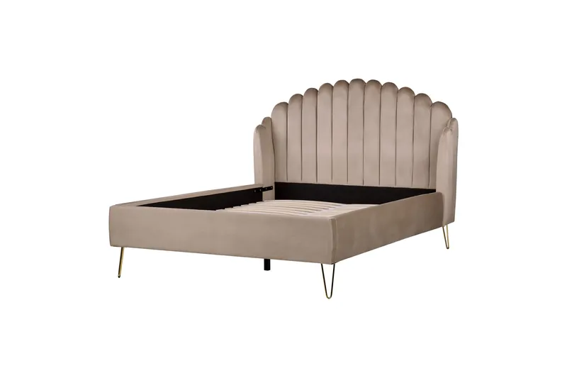 Benicio Sängram 140x200 cm, Taupe/Guld