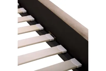 Benicio Sängram 140x200 cm - Taupe/Guld - Products - Möbler - Säng - Sängram & sängstomme