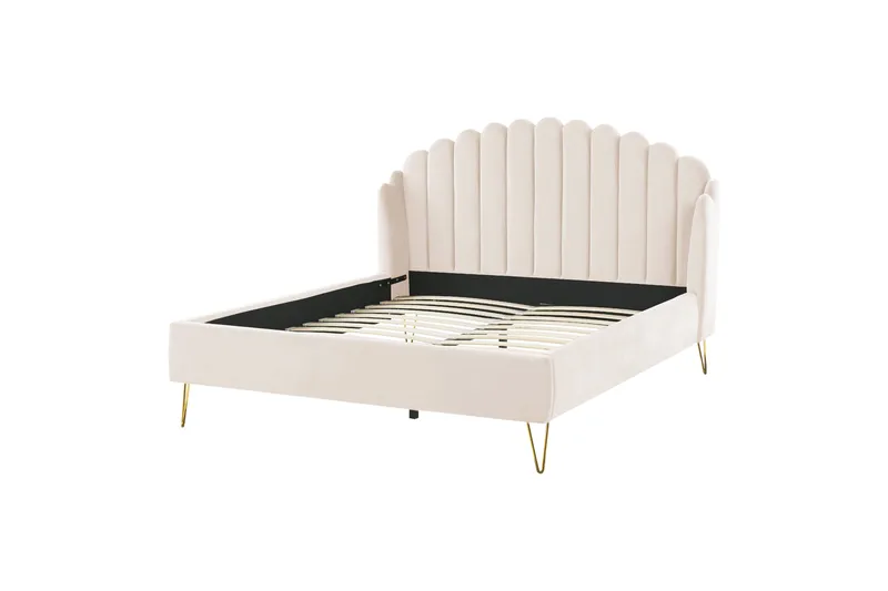 Benicio Sängram 160x200 cm, Beige/Guld