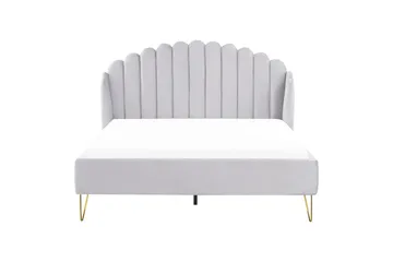 Benicio Sängram 160x200 cm - Grå/Guld - Products - Möbler - Säng - Sängram & sängstomme