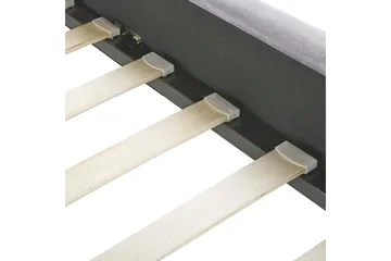 Benicio Sängram 160x200 cm - Grå/Guld - Products - Möbler - Säng - Sängram & sängstomme