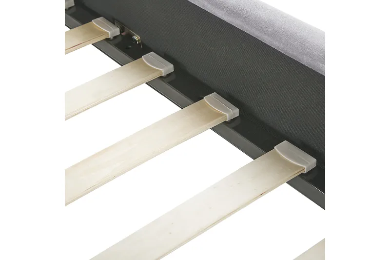 Benicio Sängram 160x200 cm - Grå/Guld - Products - Möbler - Säng - Sängram & sängstomme