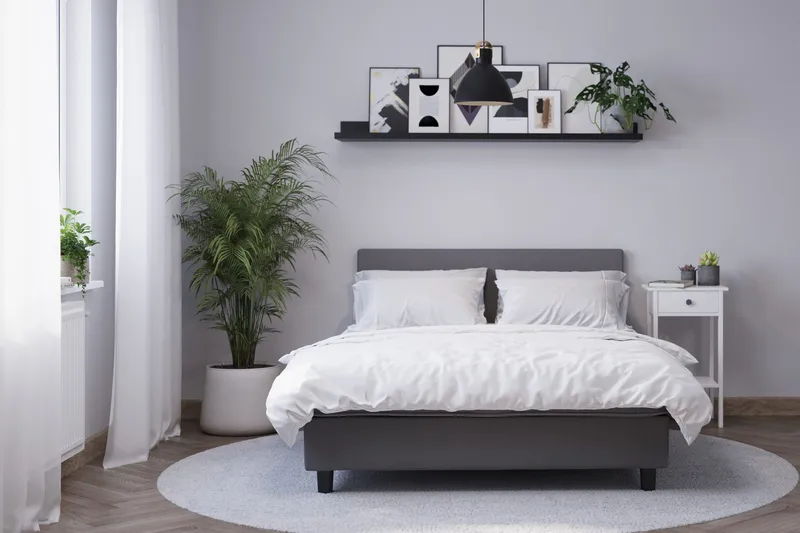 Billingen Komplett Sängpaket 120x200 cm - Grå - Products - Möbler - Säng - Kontinentalsäng
