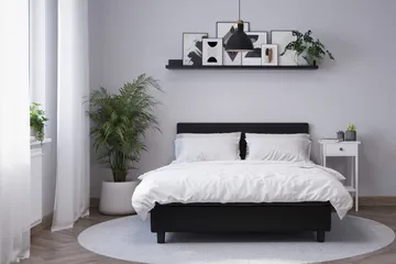 Billingen Kontinentalsäng 120x200 cm - Svart - Products - Möbler - Säng - Kontinentalsäng