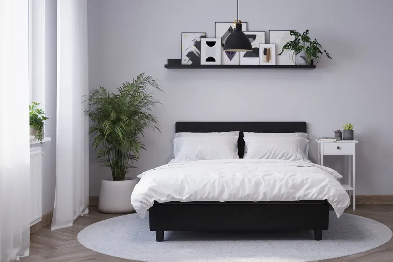 Billingen Kontinentalsäng 140x200 cm - Svart - Products - Möbler - Säng - Kontinentalsäng