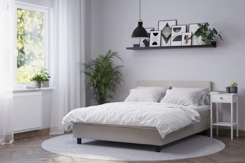 Billingen Kontinentalsäng 160x200 cm - Beige - Products - Möbler - Säng - Komplett sängpaket