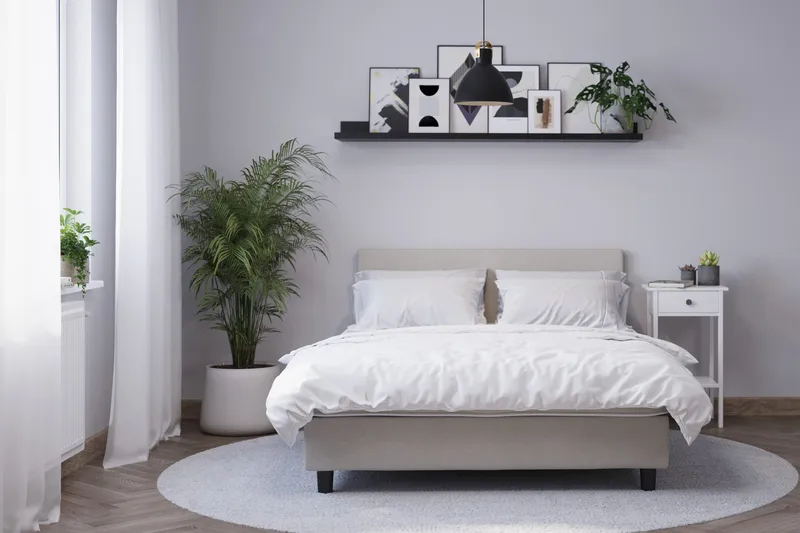 Billingen Kontinentalsäng 160x200 cm - Beige - Products - Möbler - Säng - Komplett sängpaket