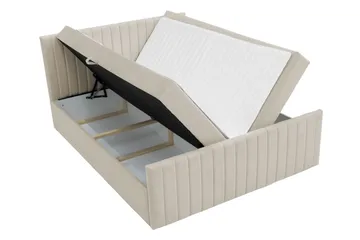 Calrosor Sängpaket Kontinentalsäng med Förvaring 140x200 cm - Blå - Products - Möbler - Säng - Komplett sängpaket