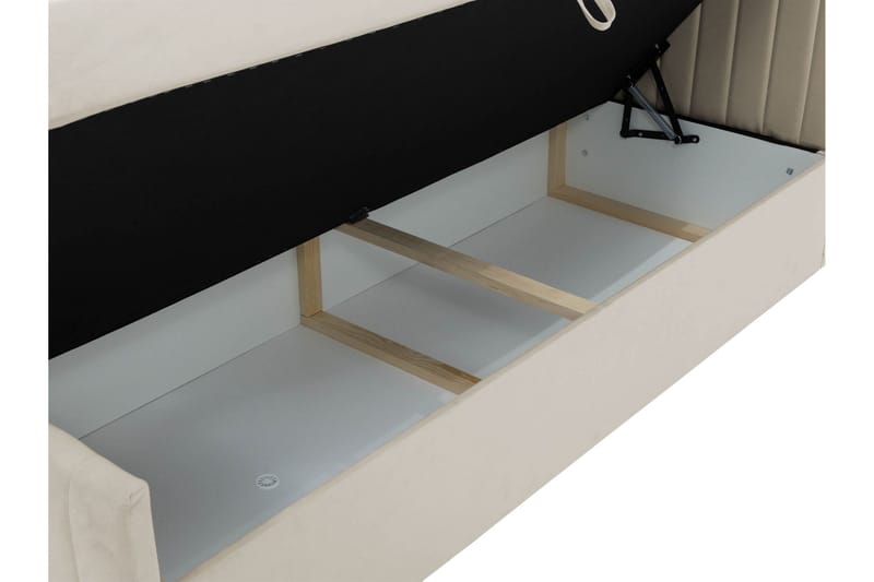 Calrosor Sängpaket Kontinentalsäng med Förvaring 160x200 cm - Beige - Products - Möbler - Säng - Komplett sängpaket