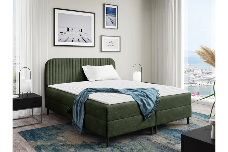 Celestine Förvaringssäng 180x200 cm, Grön