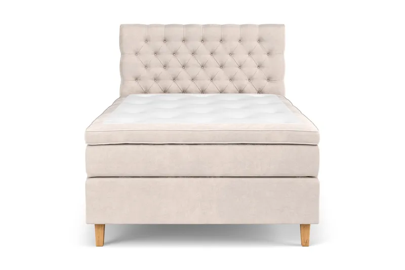 Celine Kontinentalsäng 120x200cm, Beige/Sammet