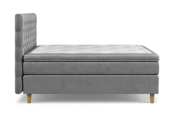 Celine Kontinentalsäng 120x200cm - Grå/Sammet - Products - Möbler - Säng - Enkelsäng