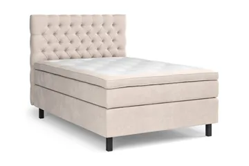 Celine Kontinentalsäng 140x200cm - Beige/Sammet - Products - Möbler - Säng - Kontinentalsäng