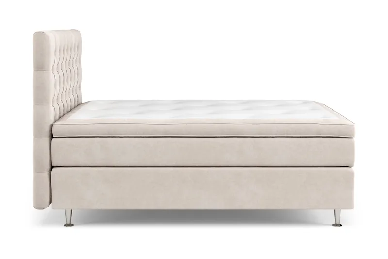 Celine Kontinentalsäng 140x200cm - Beige/Sammet - Products - Möbler - Säng - Kontinentalsäng