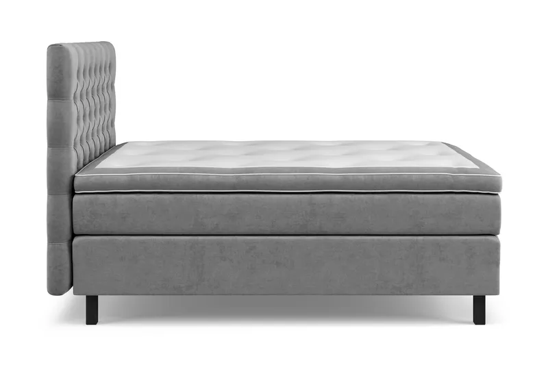 Celine Kontinentalsäng 140x200cm - Grå/Sammet - Products - Möbler - Säng - Kontinentalsäng